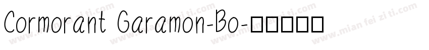 Cormorant Garamon-Bo字体转换